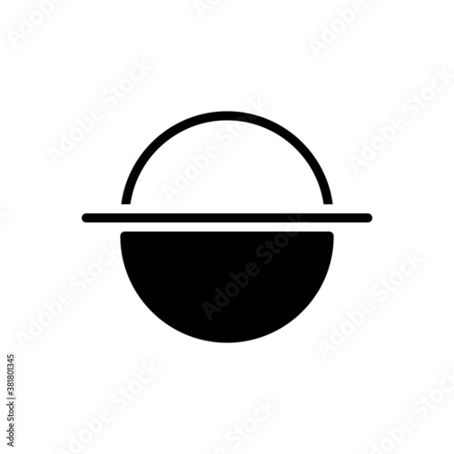 Black solid  icon for consist