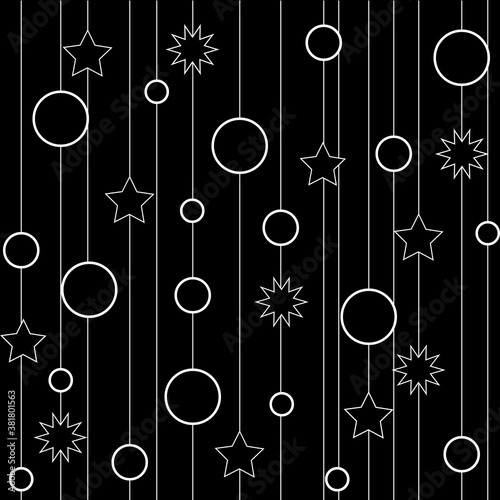 Polka on line seamless pattern Vector illustration