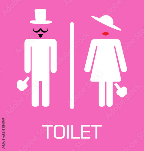 toilet symbol, sign © titima157