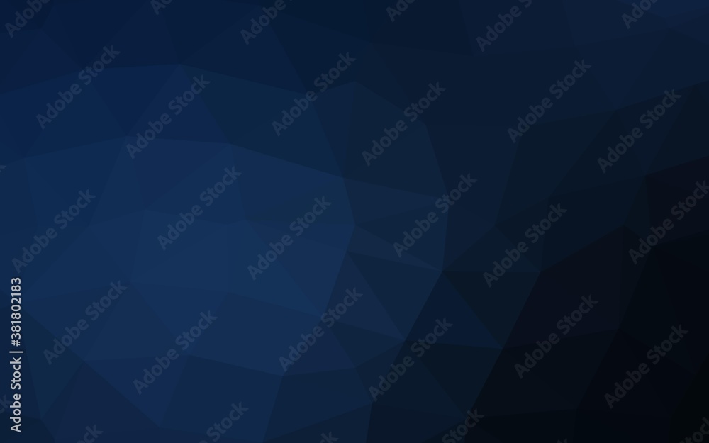 Dark BLUE vector polygonal pattern. Modern geometrical abstract illustration with gradient. New texture for your design. Dark BLUE vector polygonal pattern. Modern geometrical abstract illustration with gradient. New texture for your design.