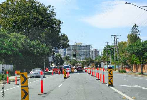 Traffic signs on the street