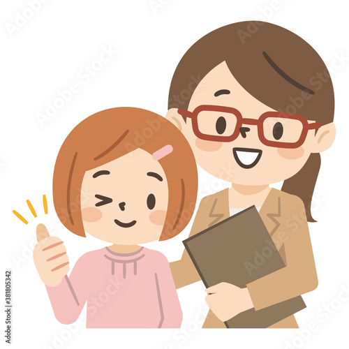 塾講師と小学生の女の子