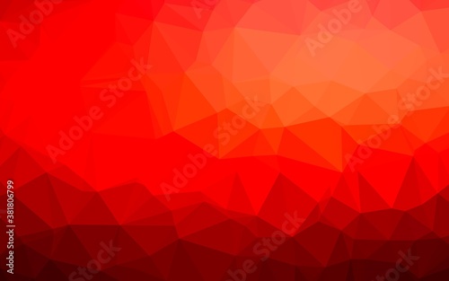 Light Red vector blurry triangle pattern. Shining colored illustration in a Brand new style. Triangular pattern for your business design.