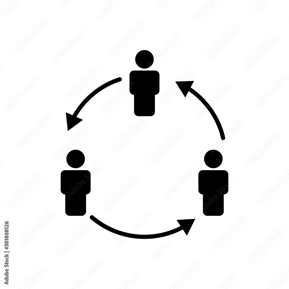 Business team icon. Business network work icon. Design template vector Business team icon. Business network work icon. Design template vector