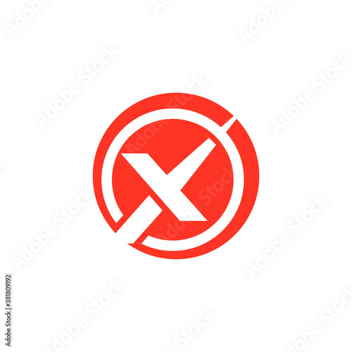Free Download X Letter Logo Template vector icon - GFXLoad