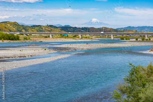 富士山と清流　大井川