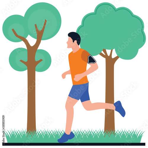 
Jogging, morning walk concept 
