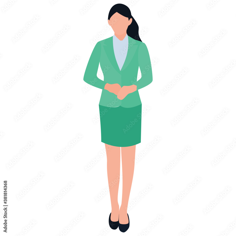 Female entrepreneur worker flat icon design
Female entrepreneur worker flat icon design