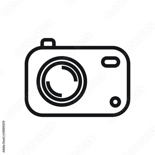 camera icon on white