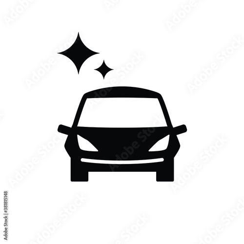 New car icon vector isolated on white, logo sign and symbol.