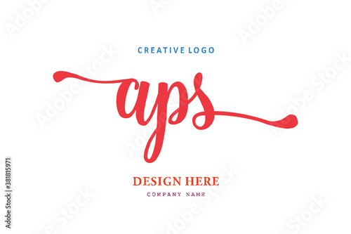 The simple APS typeface logo is easy to understand and authoritative