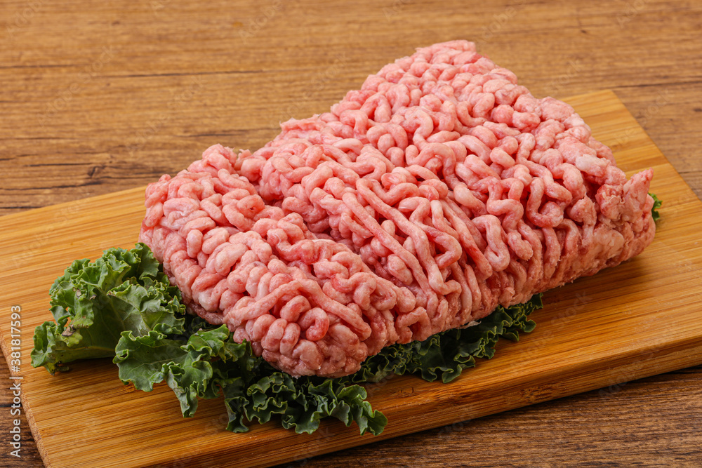 Raw pork minced meat for cooking Raw pork minced meat for cooking