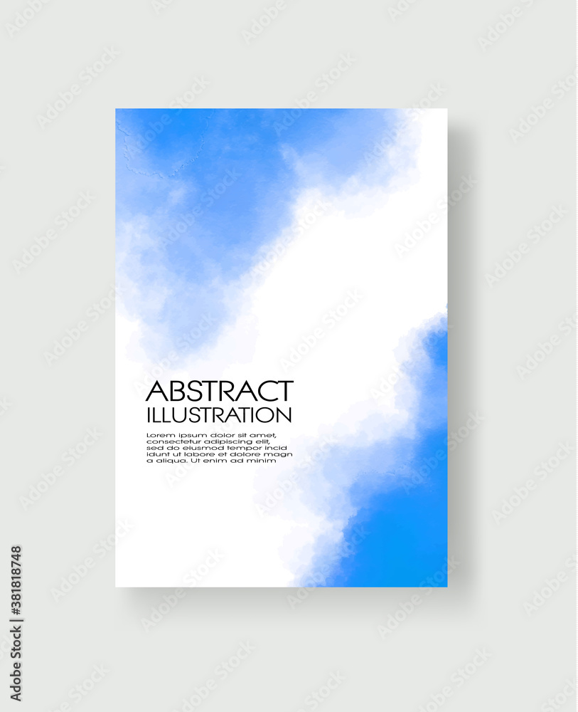 Bright blue textures, abstract hand painted watercolor banner. Bright blue textures, abstract hand painted watercolor banner.