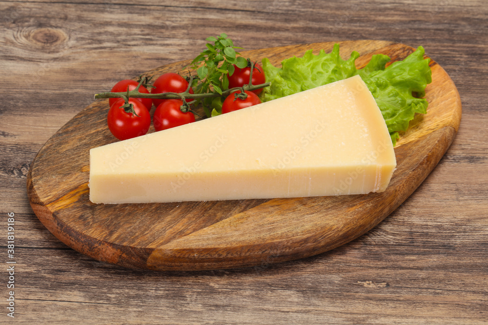 Italian traditional parmesan cheese triangle Italian traditional parmesan cheese triangle