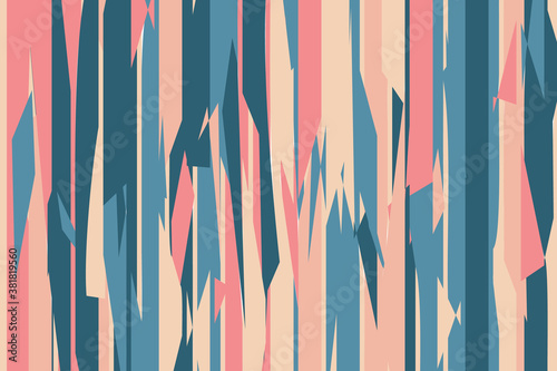 Pattern vintage vector with careless strokes as vertical lines. Abstract sharp background.