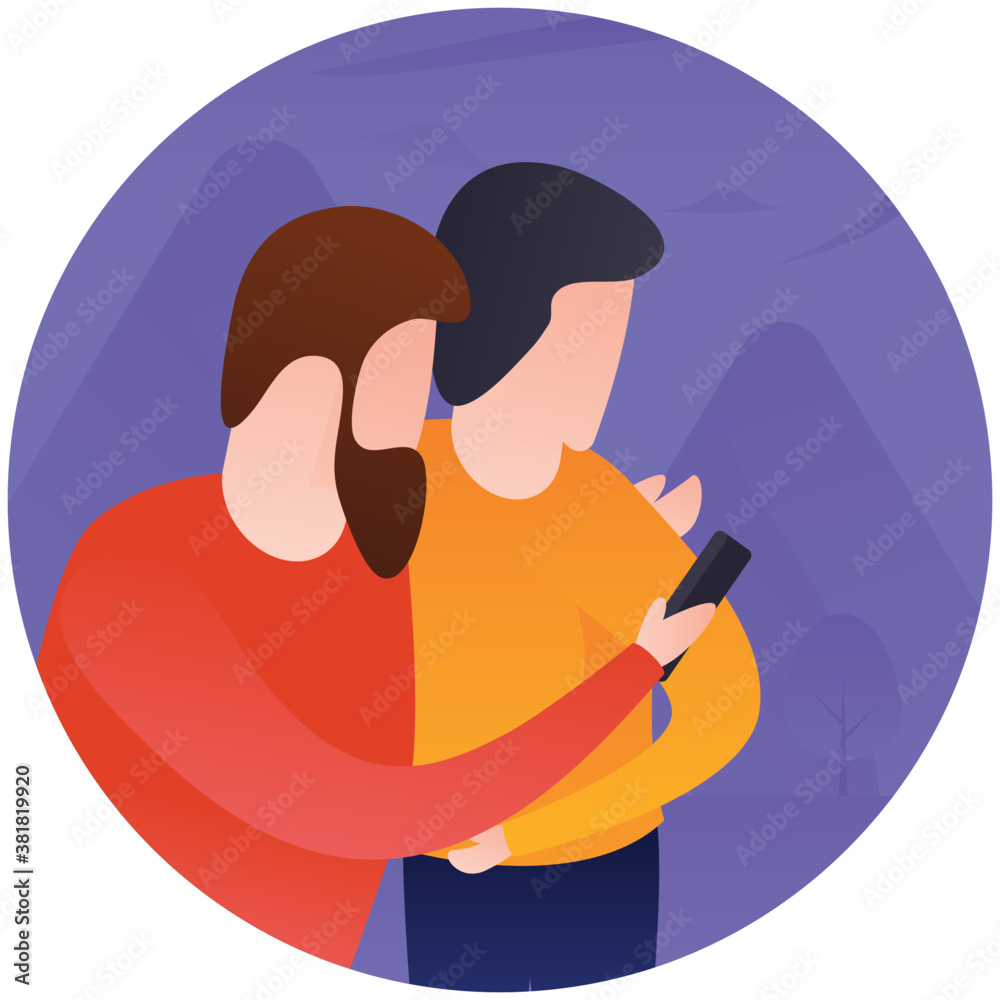 Flat icon design of fatherhood
Flat icon design of fatherhood