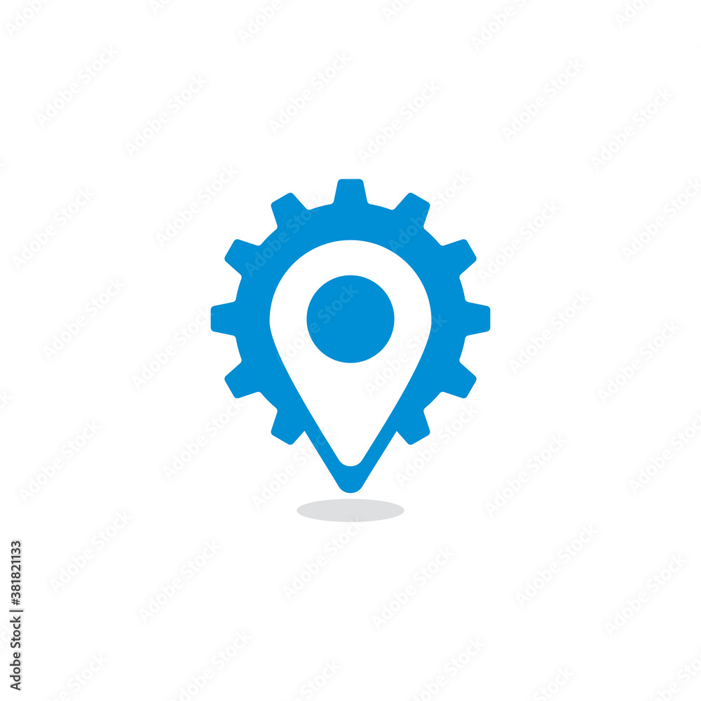 Gear Pin Vector , Industry Logo Gear Pin Vector , Industry Logo