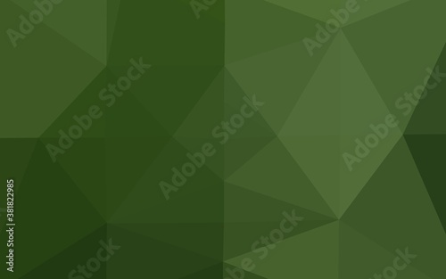 Light Green vector shining triangular background. Brand new colorful illustration in with gradient. Completely new template for your business design.