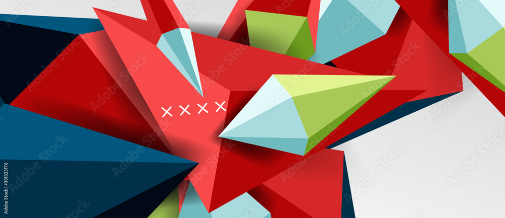 3d low poly abstract shape background vector illustration 3d low poly abstract shape background vector illustration