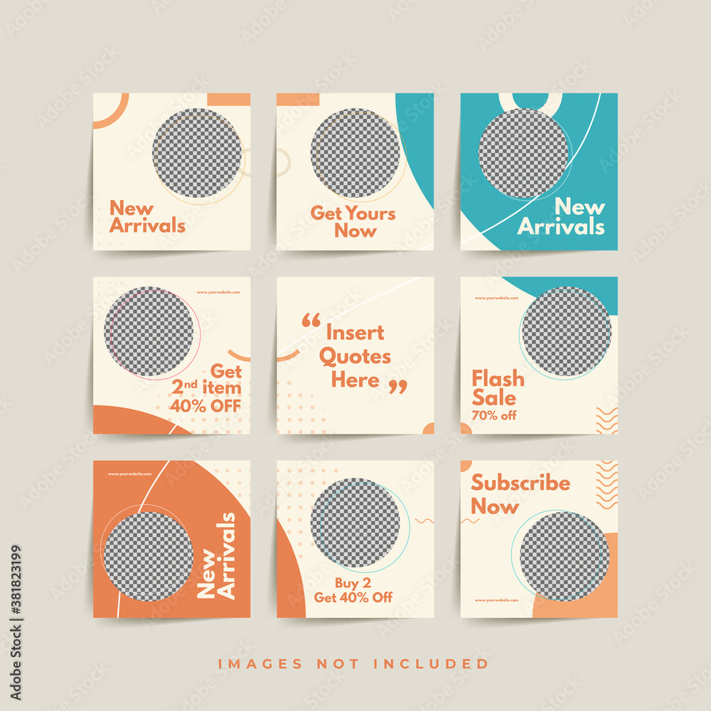 social media puzzle frame grid post template for fashion sale promotion Premium Vector social media puzzle frame grid post template for fashion sale promotion Premium Vector