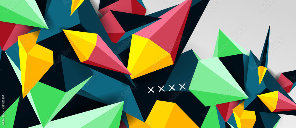 3d low poly abstract shape background vector illustration 3d low poly abstract shape background vector illustration