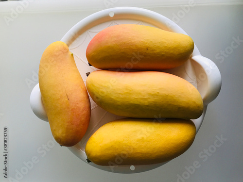 Mahachanok mango or Rainbow mango in Thailand.