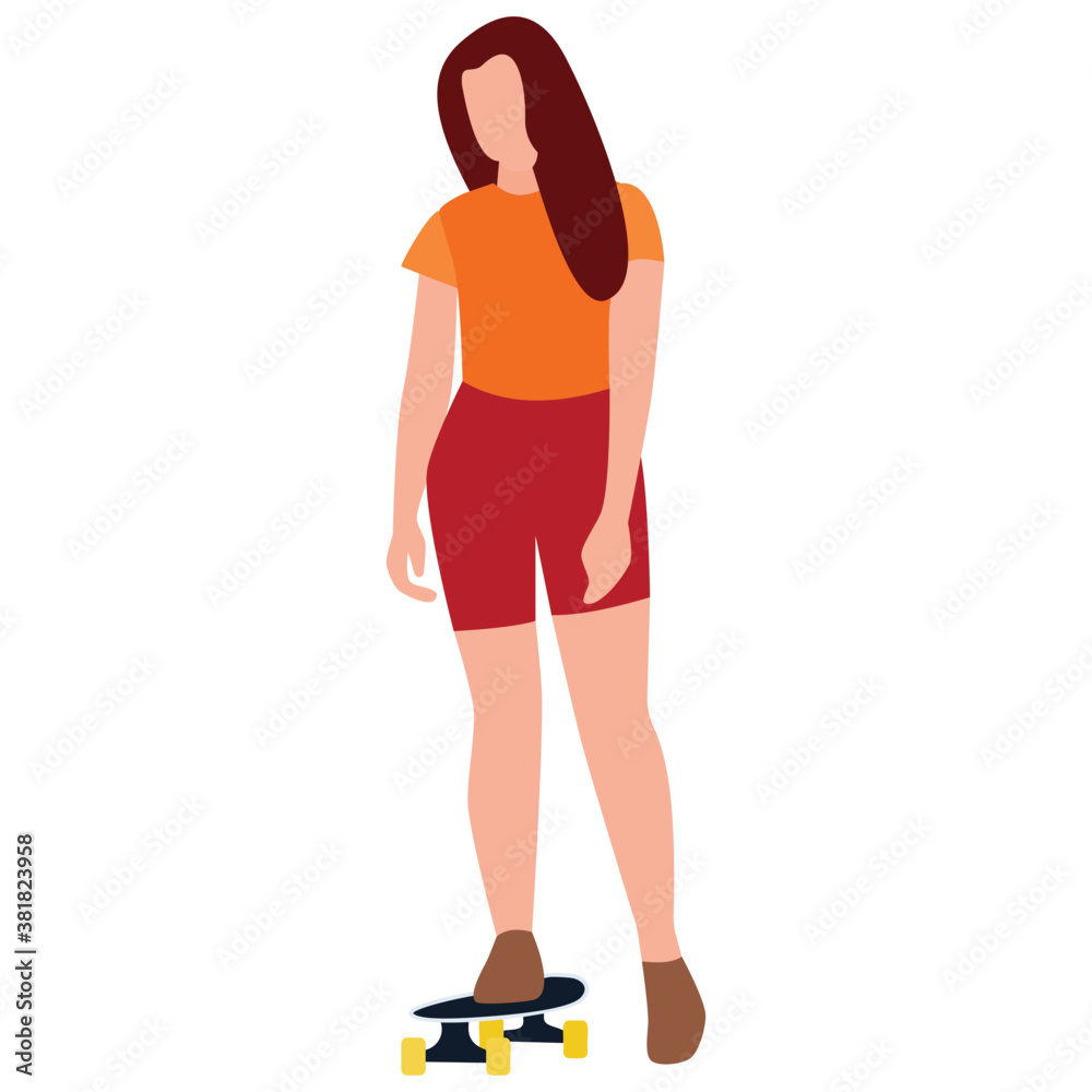 Flat icon design of exercising girl
Flat icon design of exercising girl