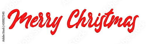 beautiful Merry Christmas lettering