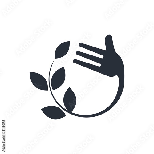 Farm to fork. Vector icon isolated on white background.