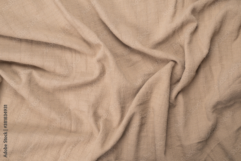 Cotton beige fabric pattern. Cotton beige fabric pattern.