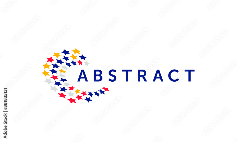 Abstract business logo. Corporate identity design elements. Network connect, integrate, grow concepts. Science technology, health and medical, market logotype. Color Vector brand icons. 3d logo