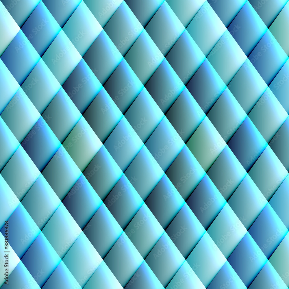 Fototapeta premium Relief regular rhombuses pattern. Abstract mosaic background. Vector image.
