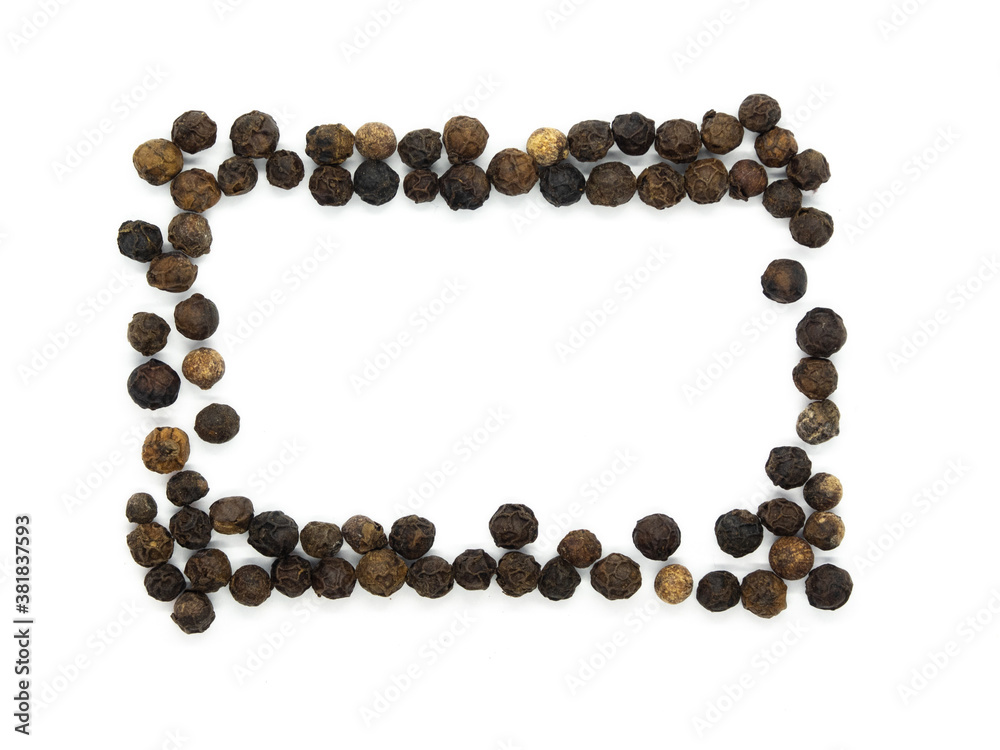 Black pepper rectangular, square, border or frame. Isolated tasty, background herb, spice, peppercorn for social media banner. Black pepper rectangular, square, border or frame. Isolated tasty, background herb, spice, peppercorn for social media banner.