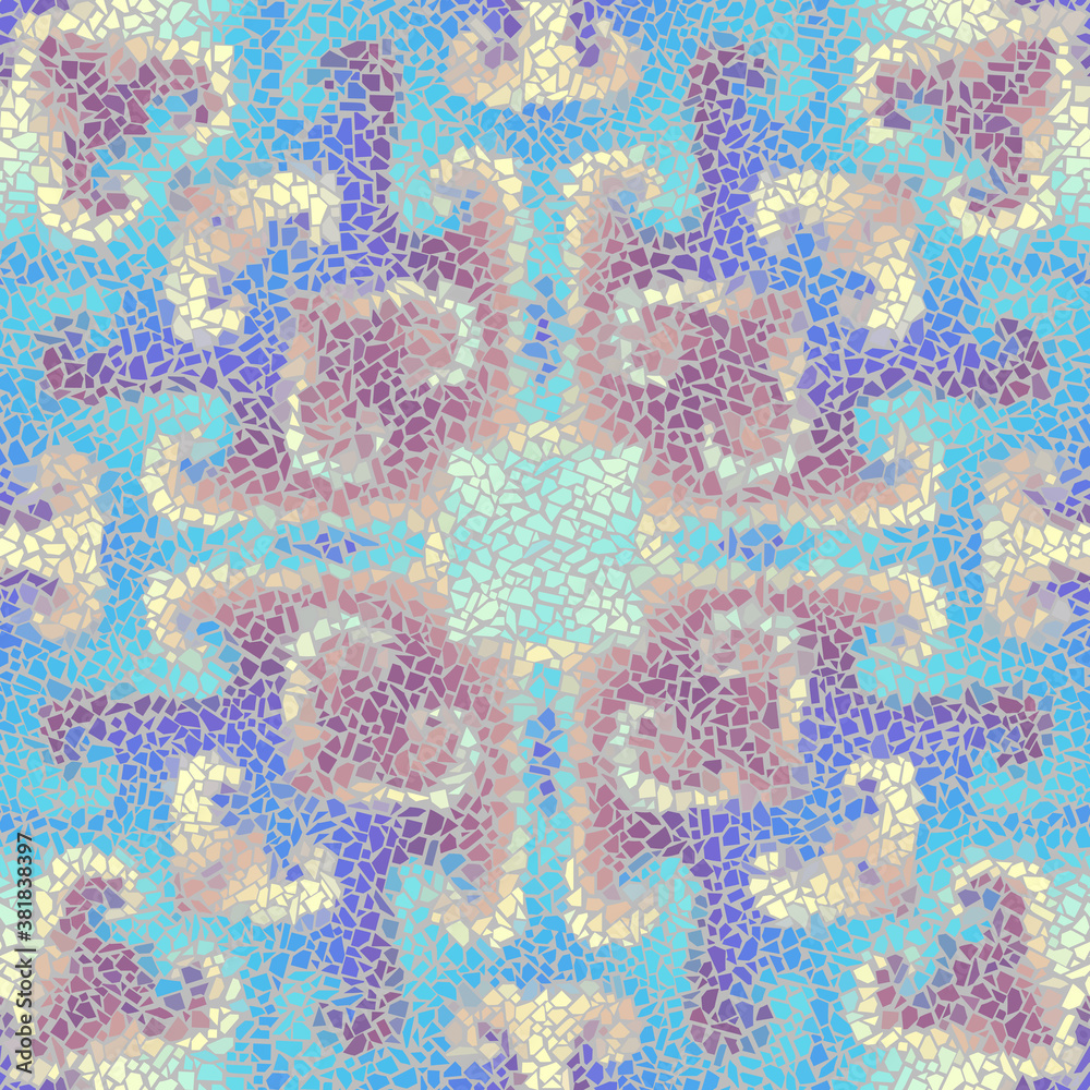 Seamless mosaic art pattern. Abstract art background.. Vector image. Seamless mosaic art pattern. Abstract art background.. Vector image.