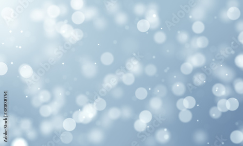 White clean circular abstract particle background.
