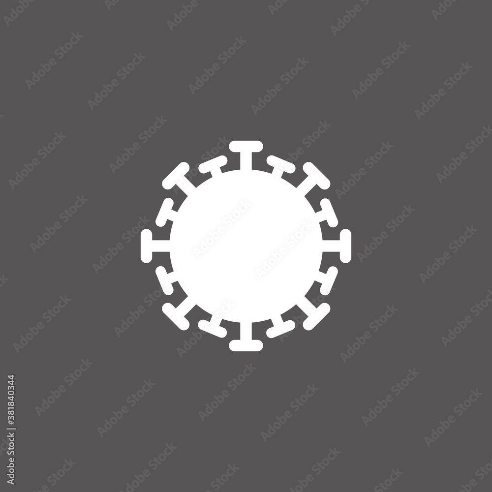 coronavirus icon. vector flat illustration coronavirus icon. vector flat illustration