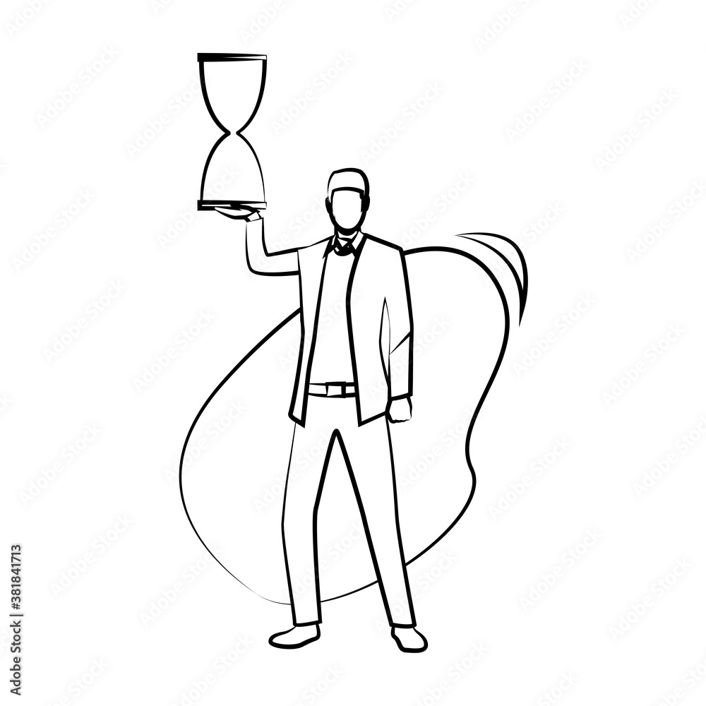 Business people in office illustration Business people in office illustration