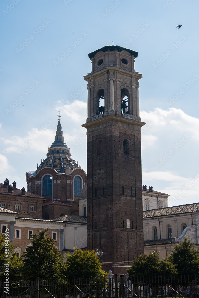 Church and bell tower of Turin