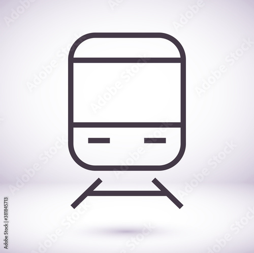 electric train 10 eps bond icon design vector graphic