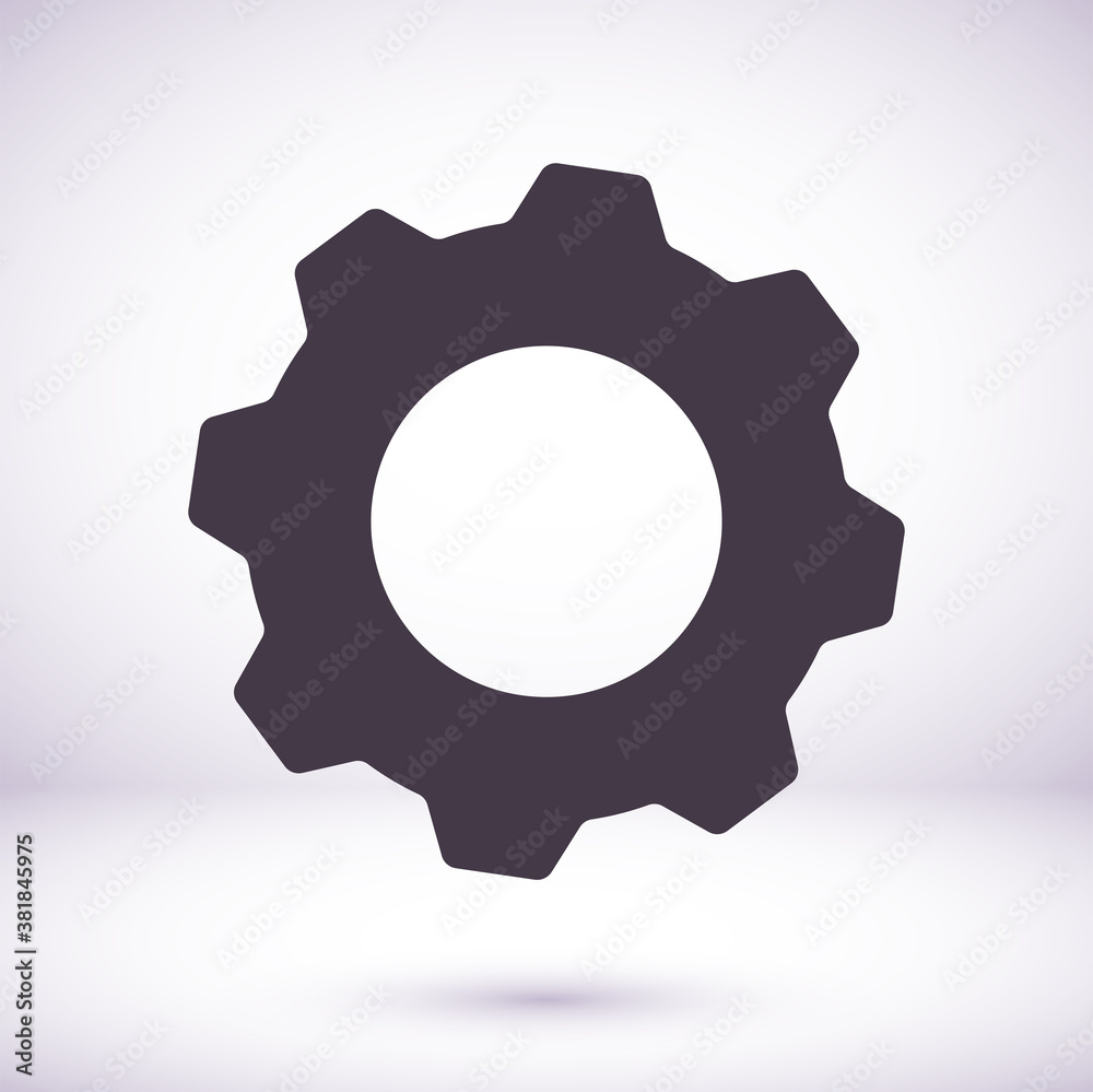 Settings isolated vector icon. Gear symbol. vector icon Gear tool or button for web application or UI. vector icon Trendy flat style Settings isolated vector icon. Gear symbol. vector icon Gear tool or button for web application or UI. vector icon Trendy flat style