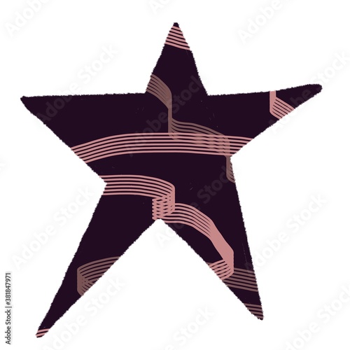 Decorate handmade drawing textures stars collections elements 