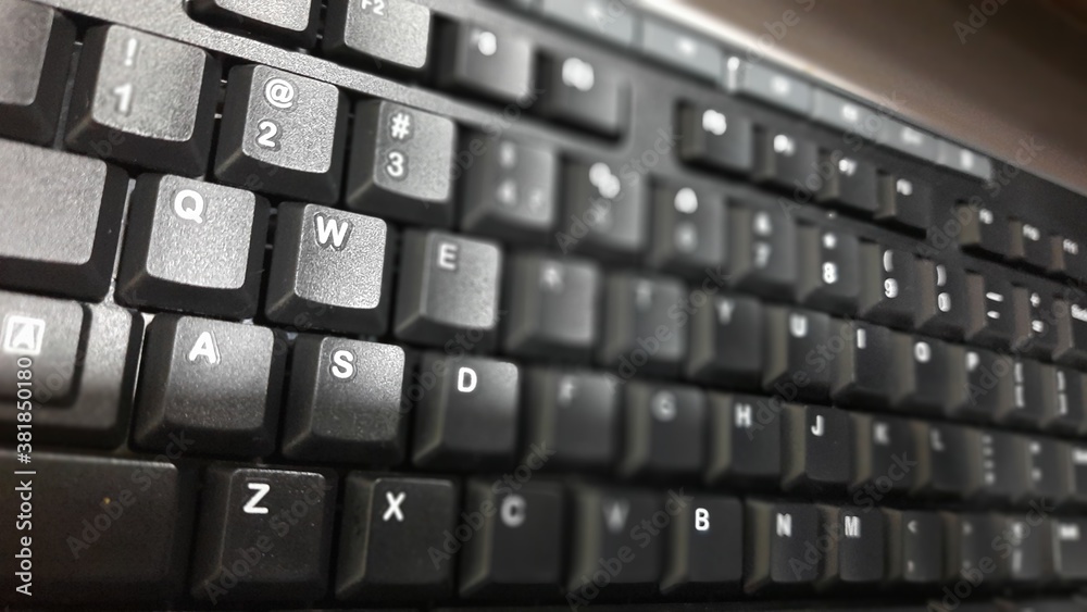 computer keyboard close up