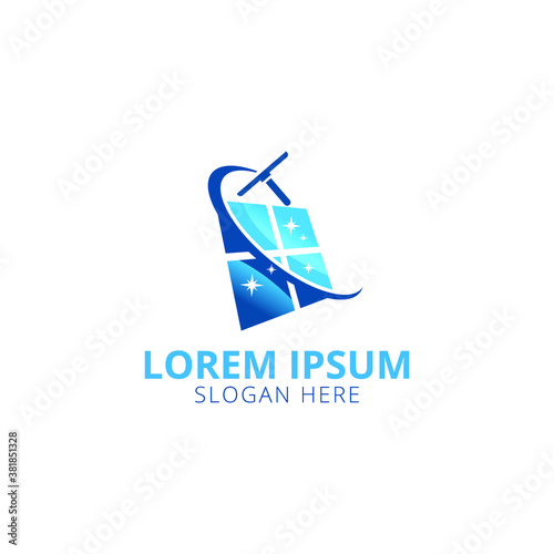Creative And Unique Home or Window Clean And Painting Logo 