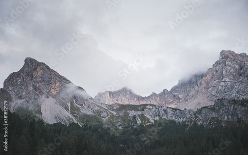 Breathtaking mountains in southtyrol 