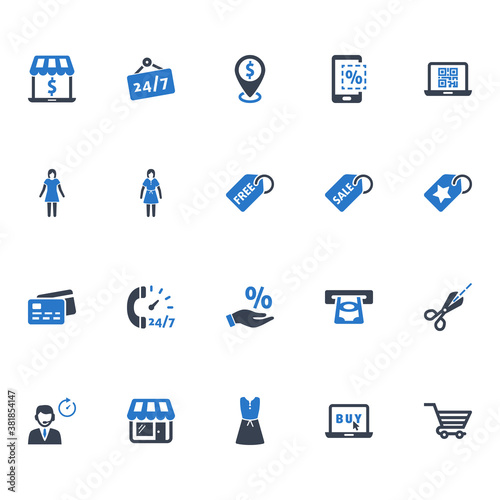Online shopping icons - Set 4
