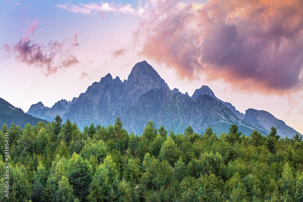 Gerlach peak in High Tatras national park, Slovakia