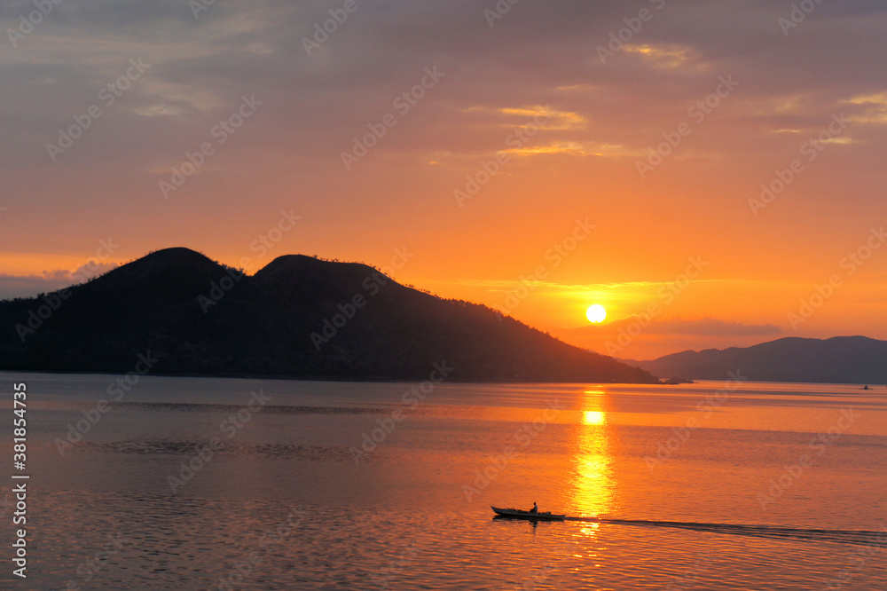 Sunset on the island of Cuyo. Philippines. Sunset on the island of Cuyo. Philippines.