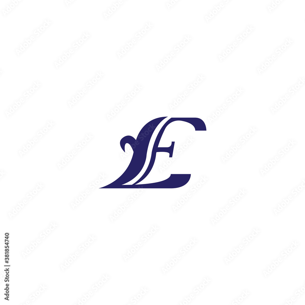 Letter e creative logo, initials illustration, vector design template Letter e creative logo, initials illustration, vector design template