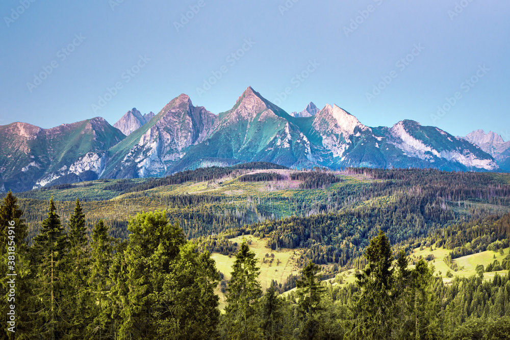 High Tatras (Belianske Tatry) mountains national park in Slovakia