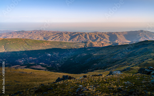 View from the top. Viewpoint of Trevelez, Spain.